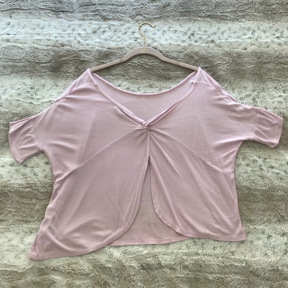 Open back shirt